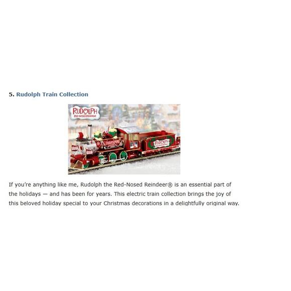 Rudolph Train Collection - Picture 1 of 3